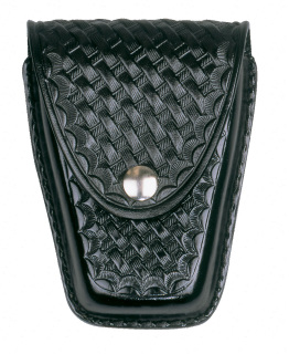 Leather Closed Standard Single Cuff Case - Basket Weave-Dutyman