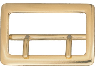 2-1/4" Sam Brown Belt Buckle - Solid Brass (Nickel)-Dutyman