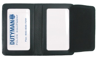 Leather Id Case With Two Windows-Dutyman