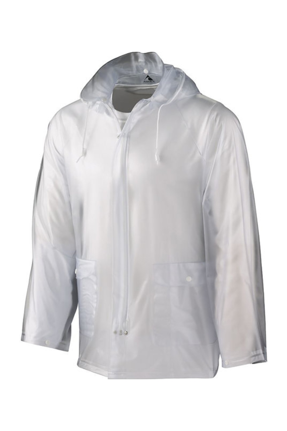 Augusta Sportswear Clear Hooded Rain Jacket-Augusta Sportswear