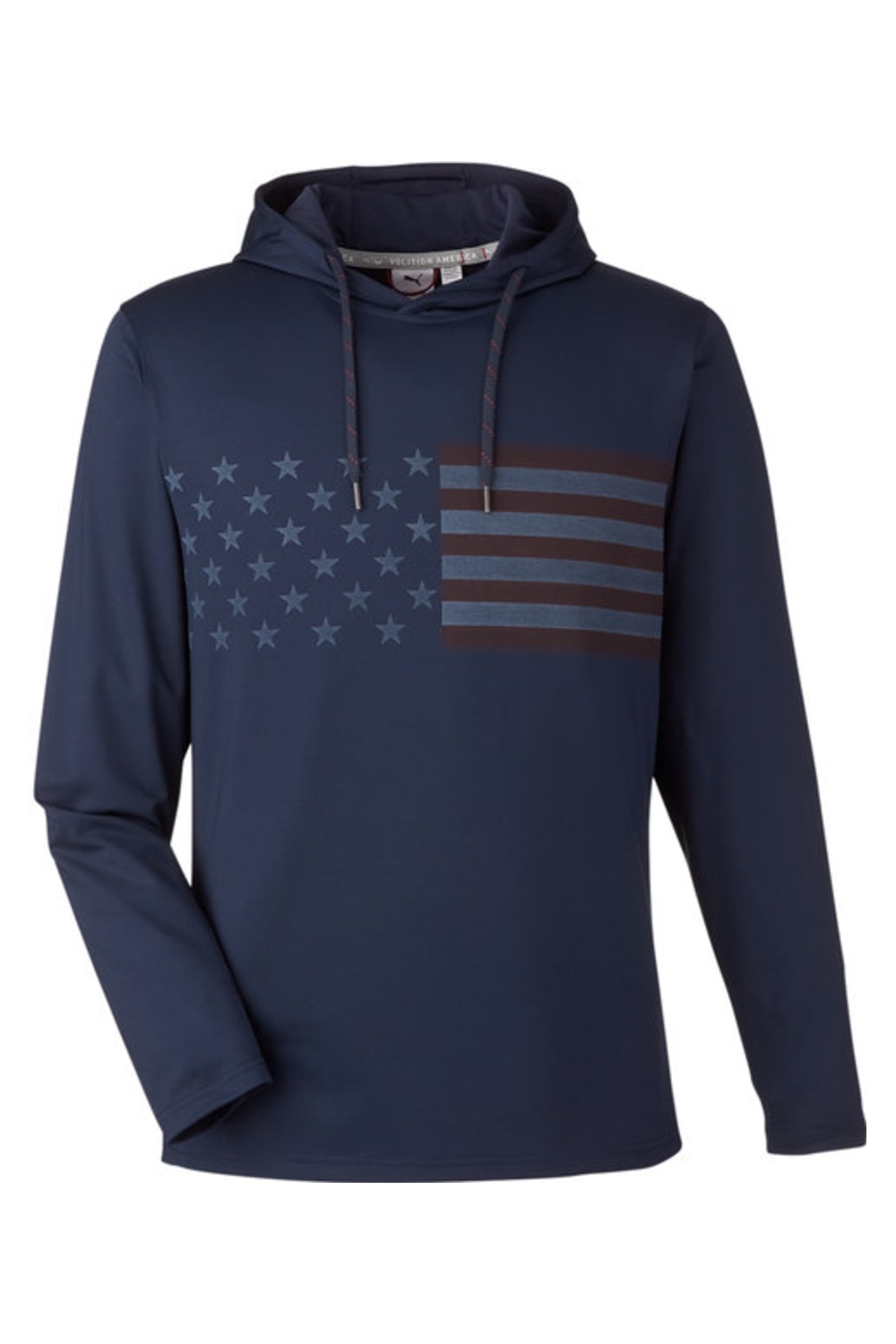 Puma Golf Men‘s Volition Striped Hooded Pullover-Puma Golf