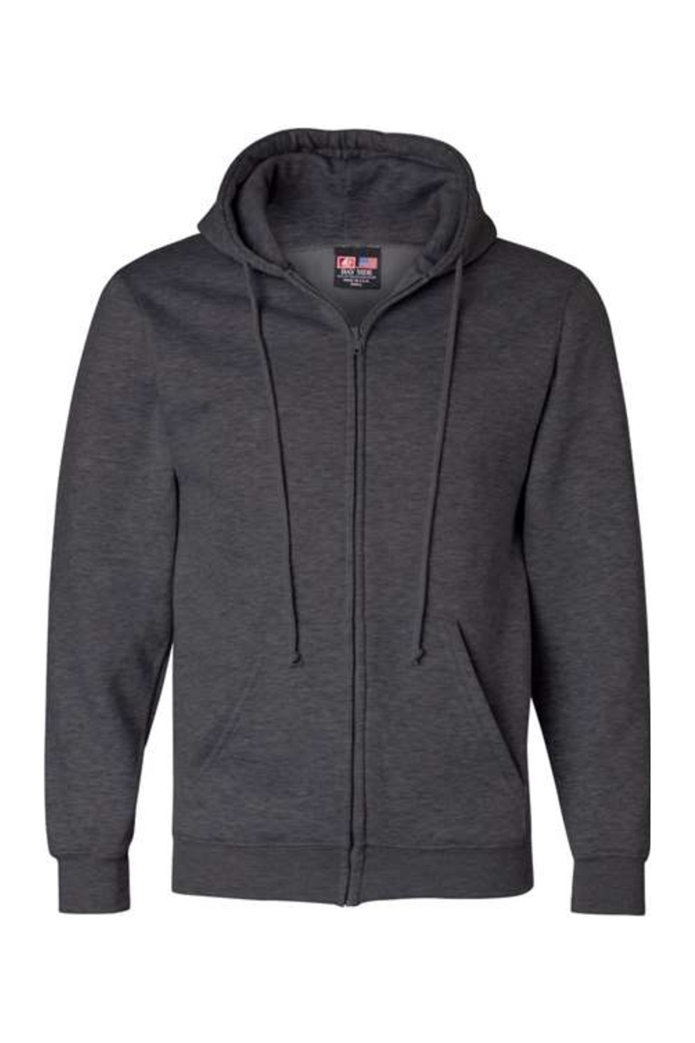 Bayside USA-Made Full-Zip Hooded Sweatshirt-Bayside