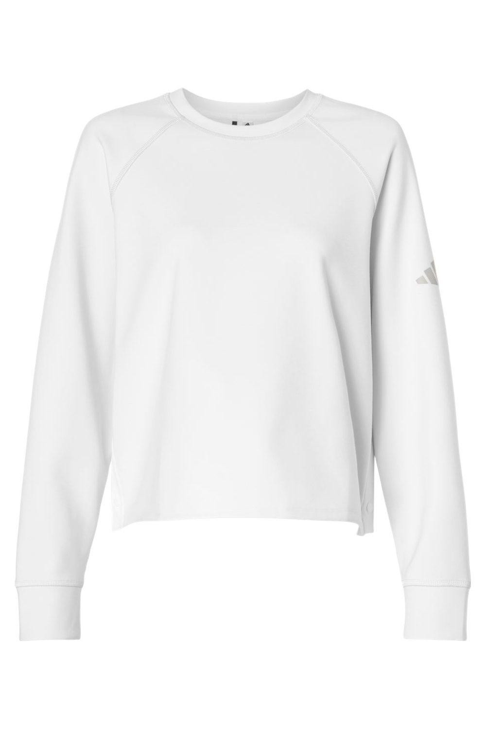 Adidas Women‘s Beyond Side-Snap Crewneck Sweatshirt-Adidas
