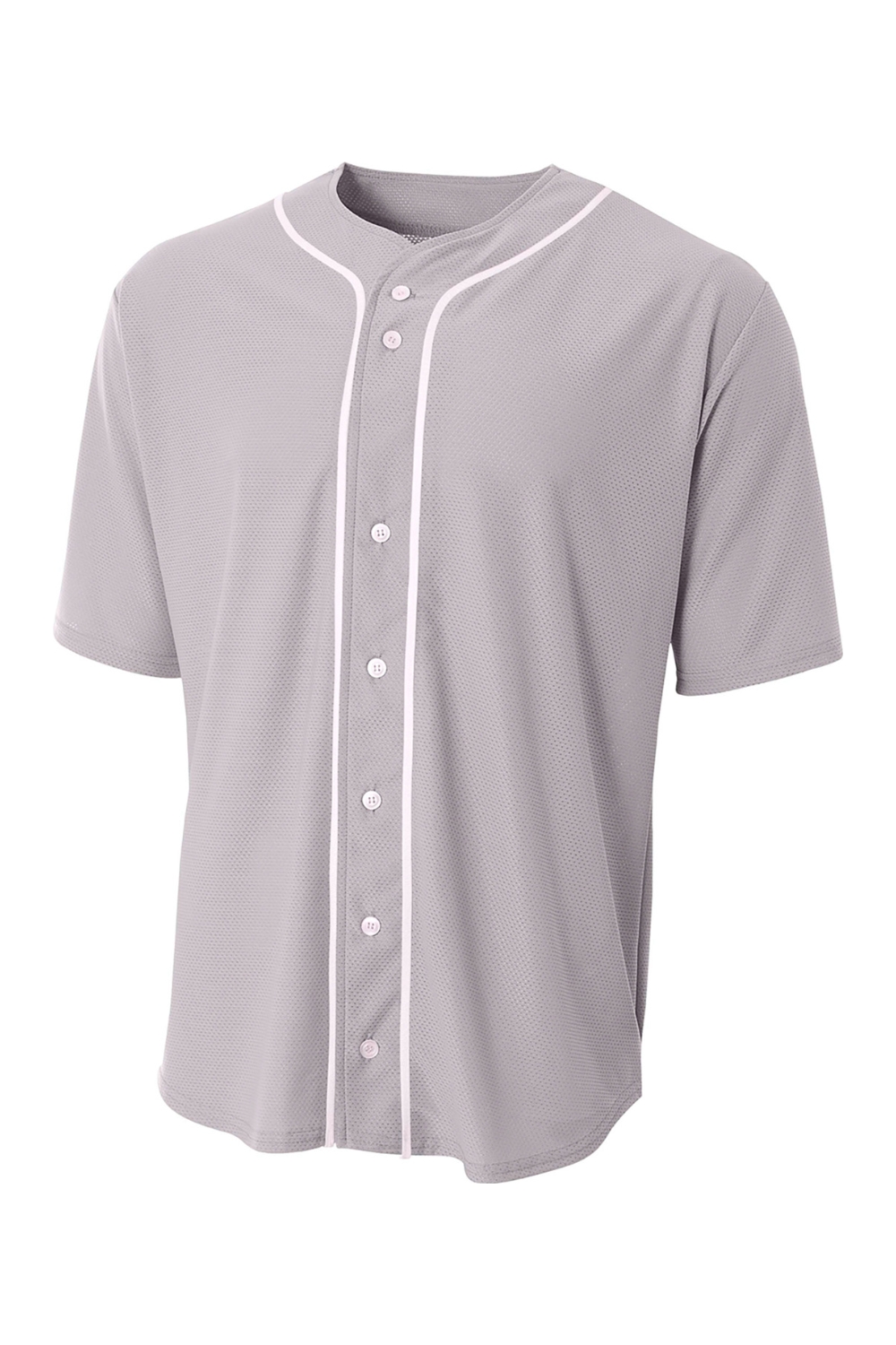 A4 Short Sleeve Full-Button Baseball Top-