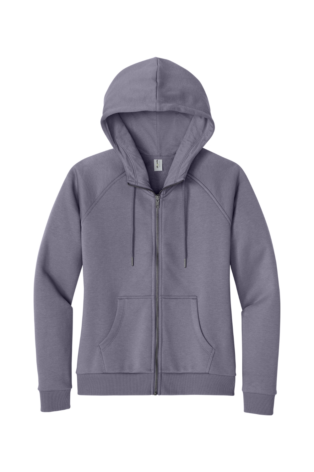 Allmade Women‘s Organic CVC Fleece Full-Zip Hoodie-Allmade