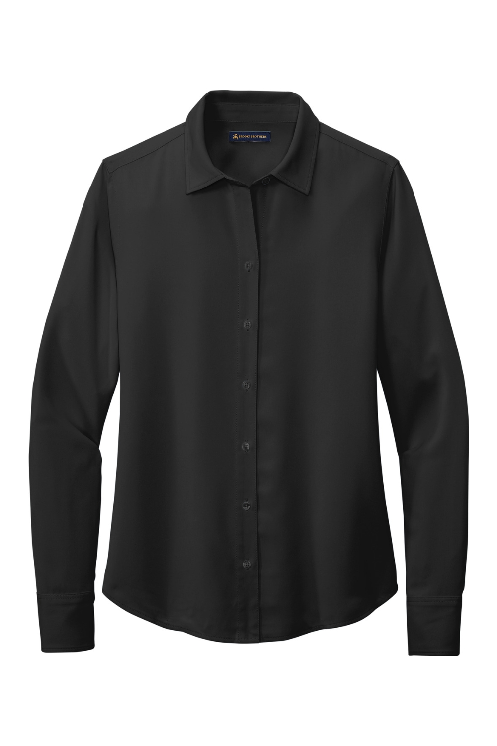 Brooks Brothers Women‘s Full-Button Satin Blouse-Brooks Brothers