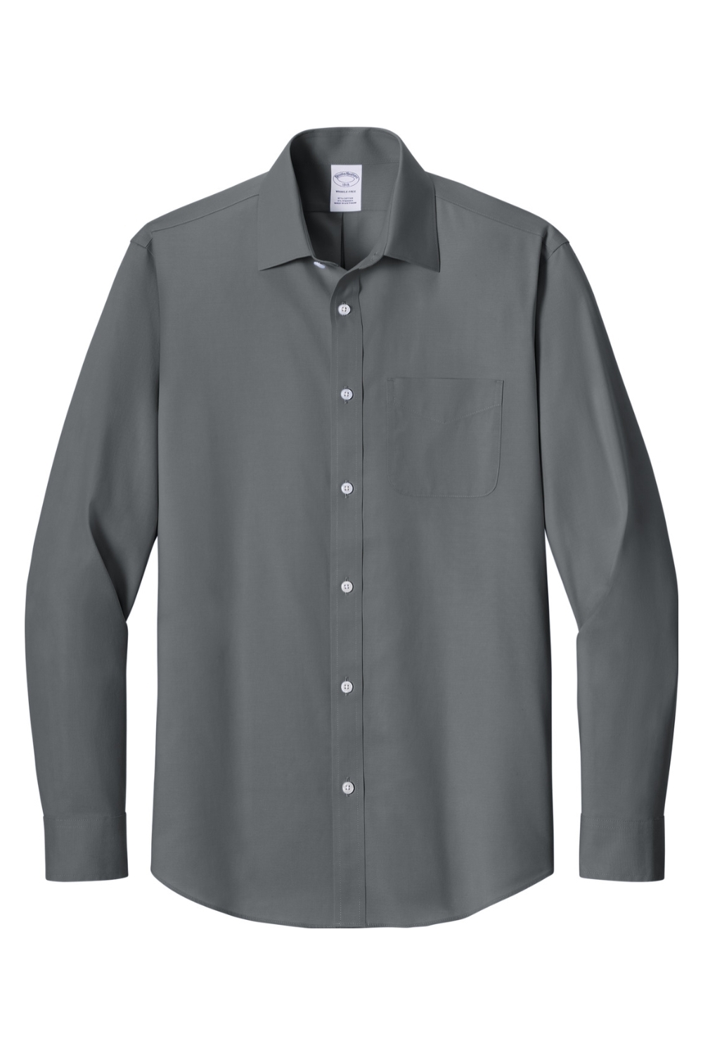 Brooks Brothers Wrinkle-Free Stretch Pinpoint Spread Collar Shirt-Brooks Brothers