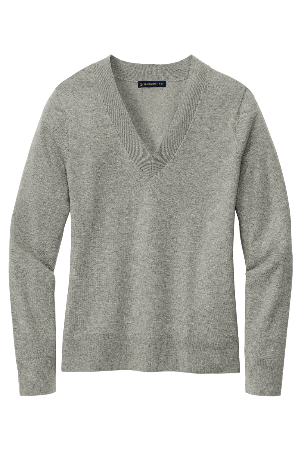 Brooks Brothers Women‘s Cotton Stretch V-Neck Sweater-Brooks Brothers