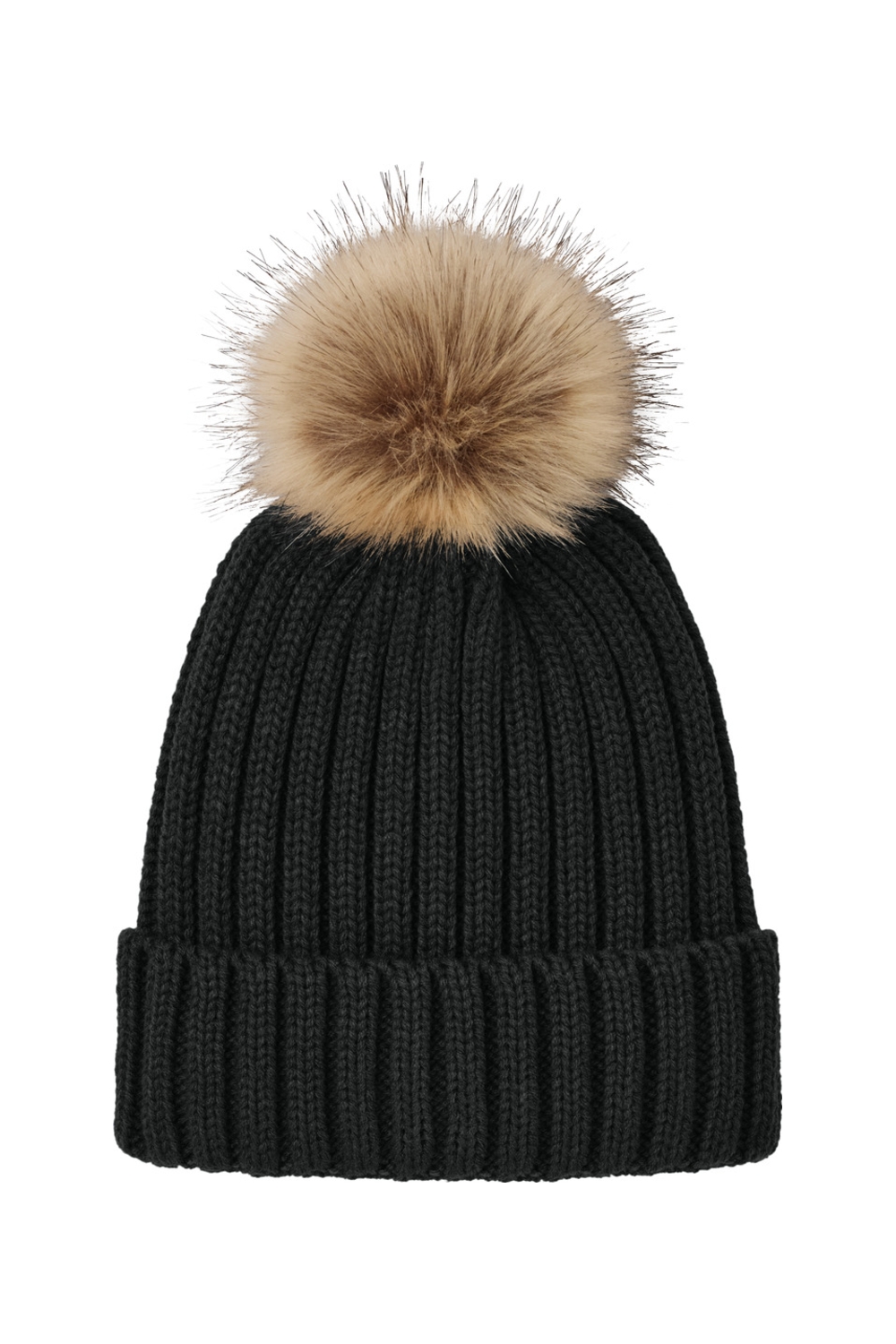 Port Authority Faux Fur Pom Beanie-Port Authority
