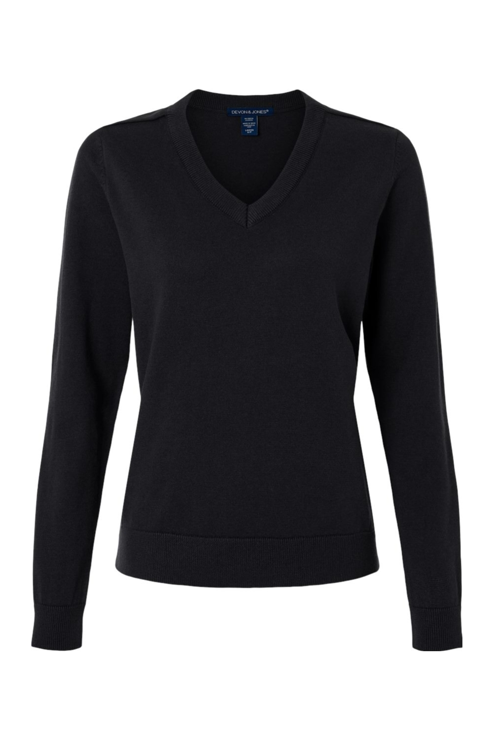 Devon & Jones Women‘s New Classics V-Neck Sweater-Devon & Jones