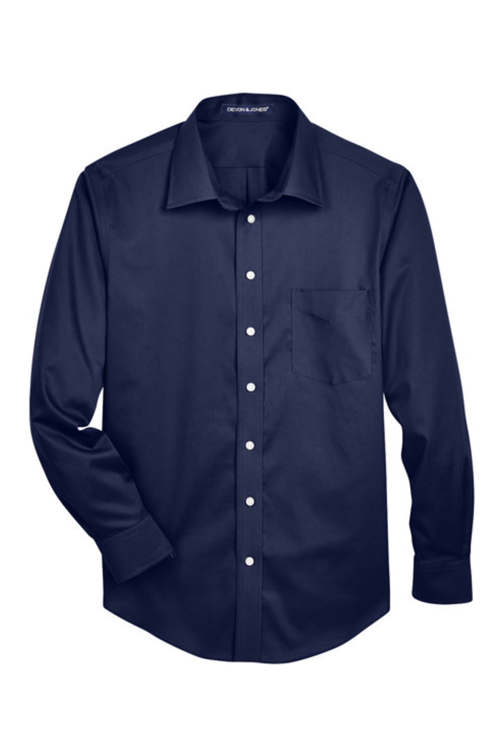 Devon & Jones Men‘s Crown Collection Solid Stretch Twill Woven Shirt-Devon & Jones