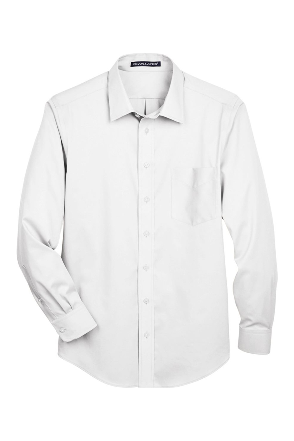Devon & Jones Men‘s Tall Crown CollectionÂ® Solid Stretch Twill Woven Dress Shirt-Devon & Jones