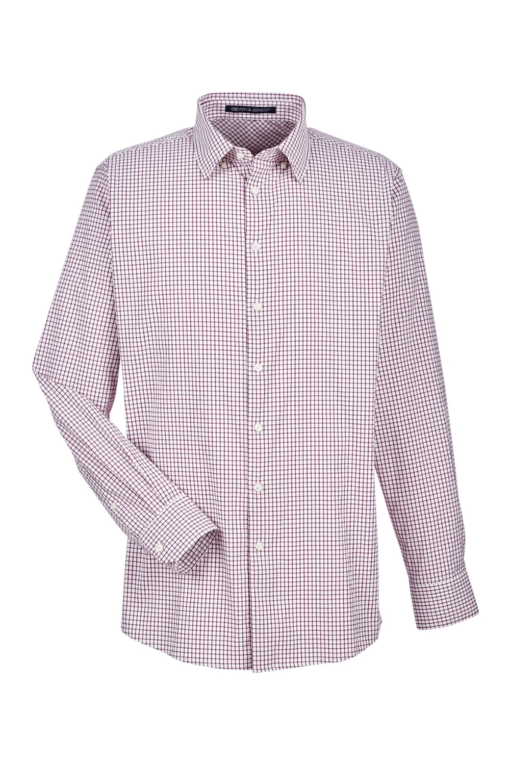Devon & Jones CrownLux Performance Men‘s Micro Windowpane Shirt-Devon & Jones