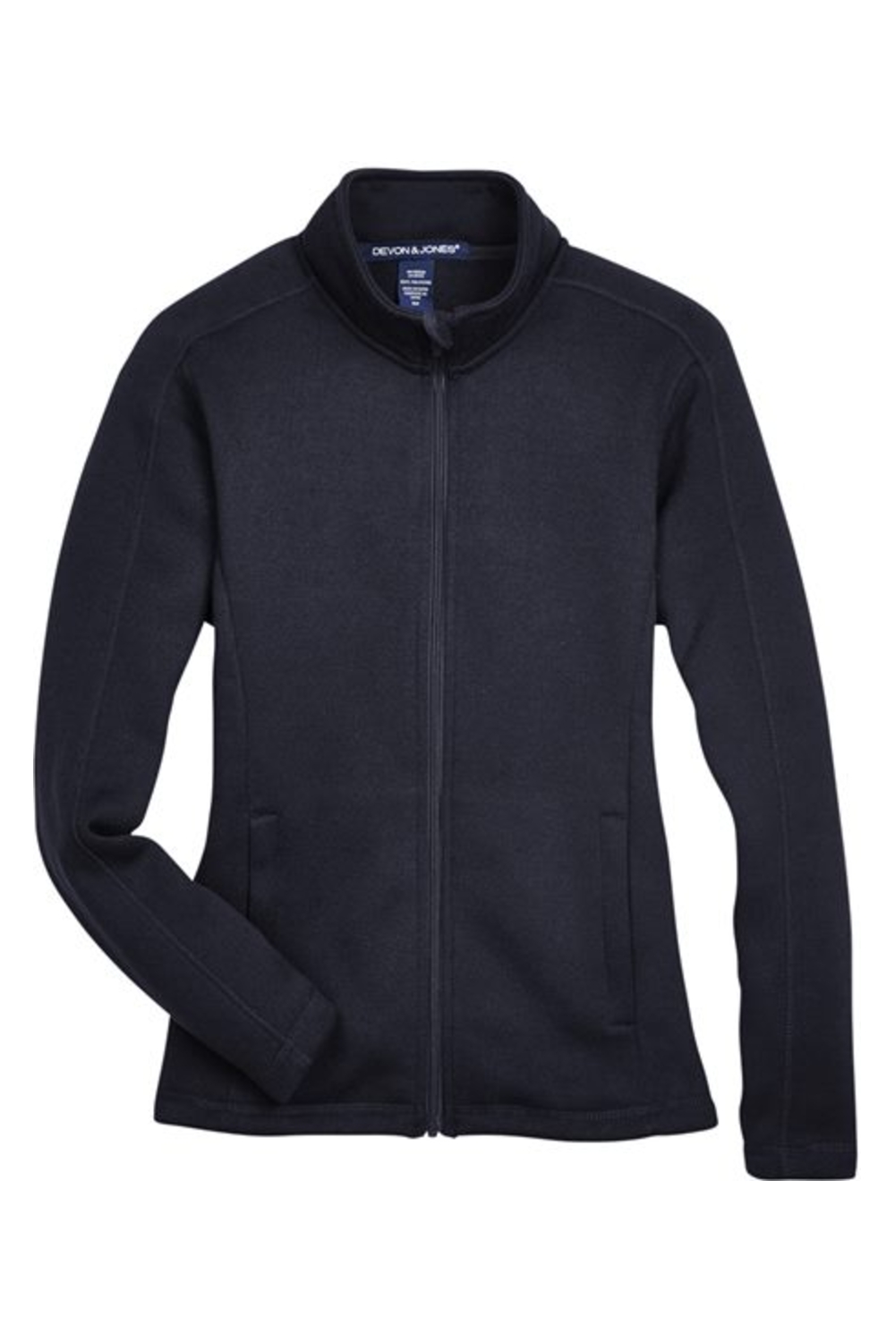Devon & Jones Women‘s Bristol Full-Zip Sweater Fleece Jacket-Devon & Jones