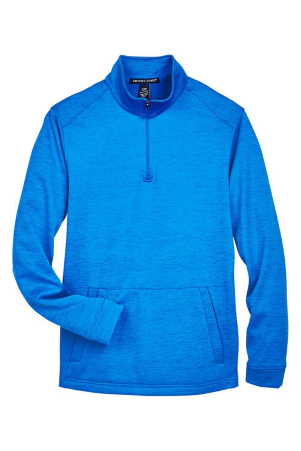 Devon & Jones Men‘s Newbury MÃ©lange Fleece Quarter-Zip-Devon & Jones