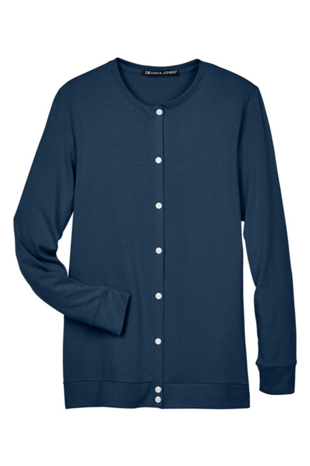 Devon & Jones Ladies‘ Perfect Fit Ribbon Cardigan-Devon & Jones