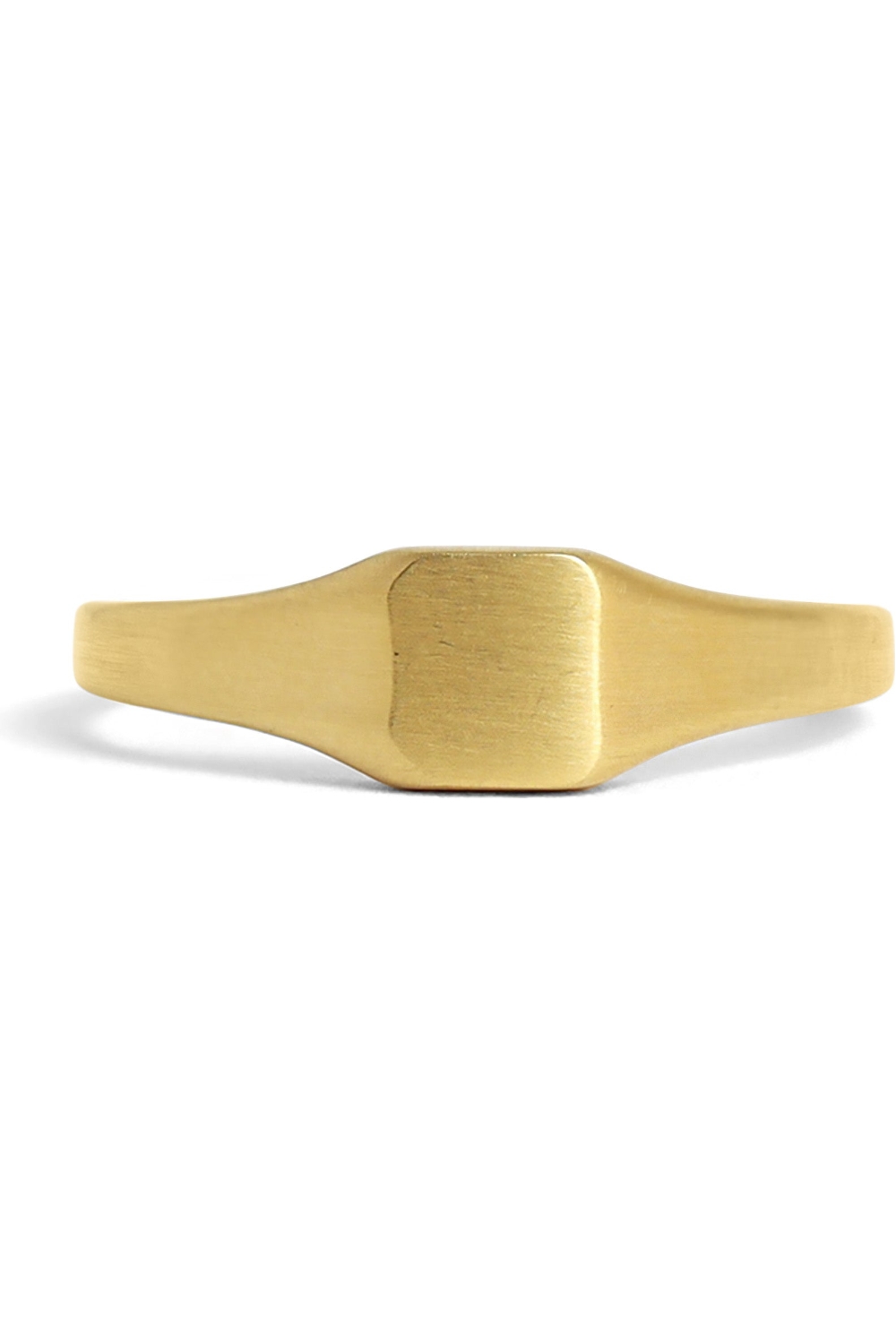 18K Gold PVD Stainless Steel Square Signet Ring-FulFillEngine
