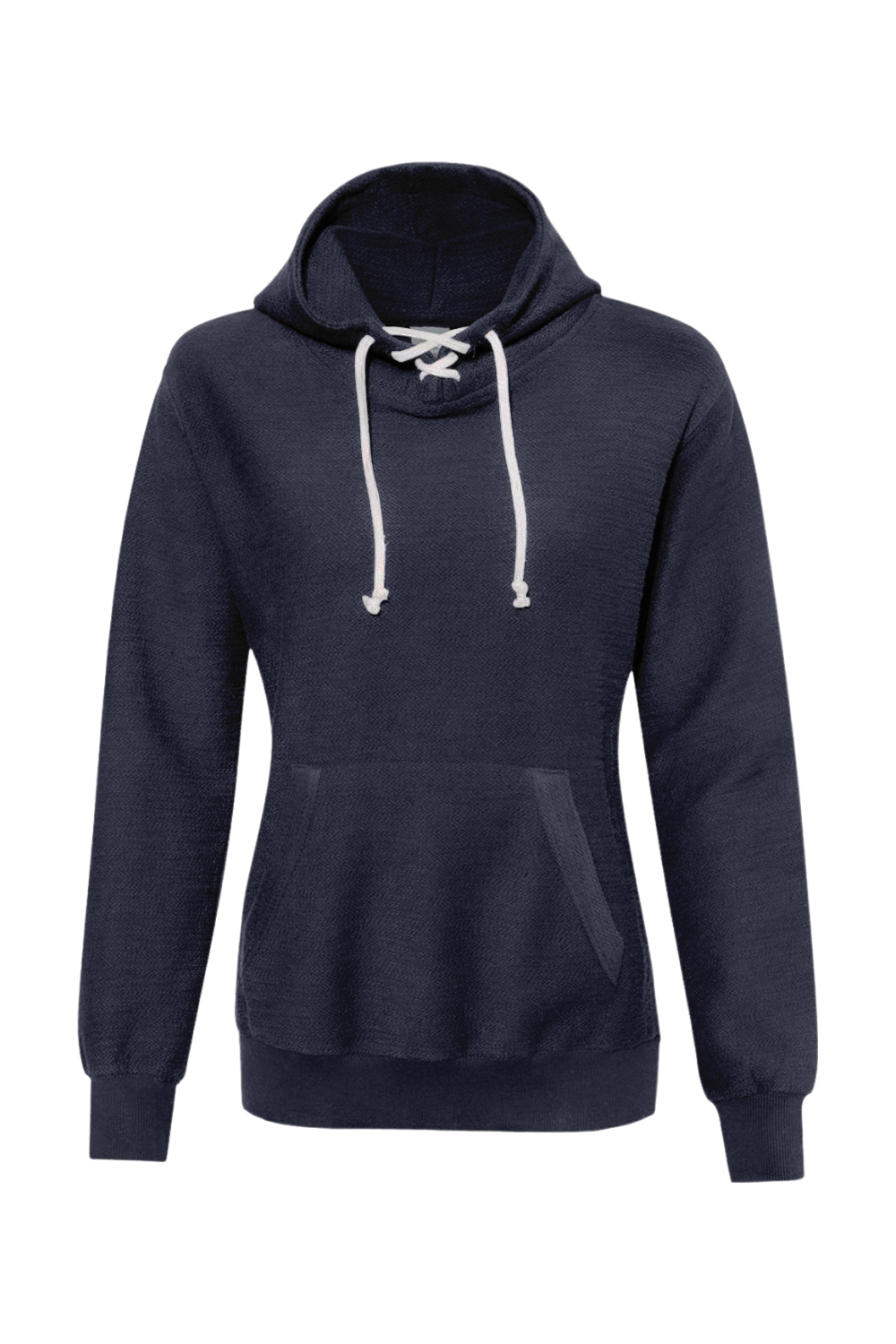 J America Womenâ€™s French Terry Sport Lace Scuba Hooded Pullover-J. America