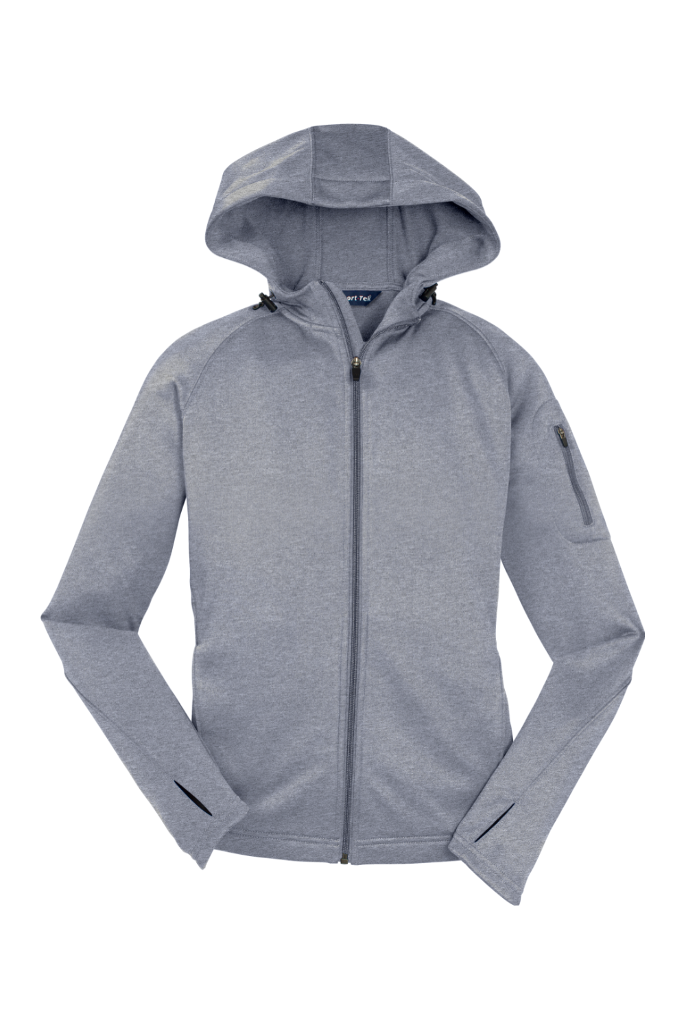 Sport-Tek Ladies Tech Fleece Full-Zip Hooded Jacket-Sport-Tek