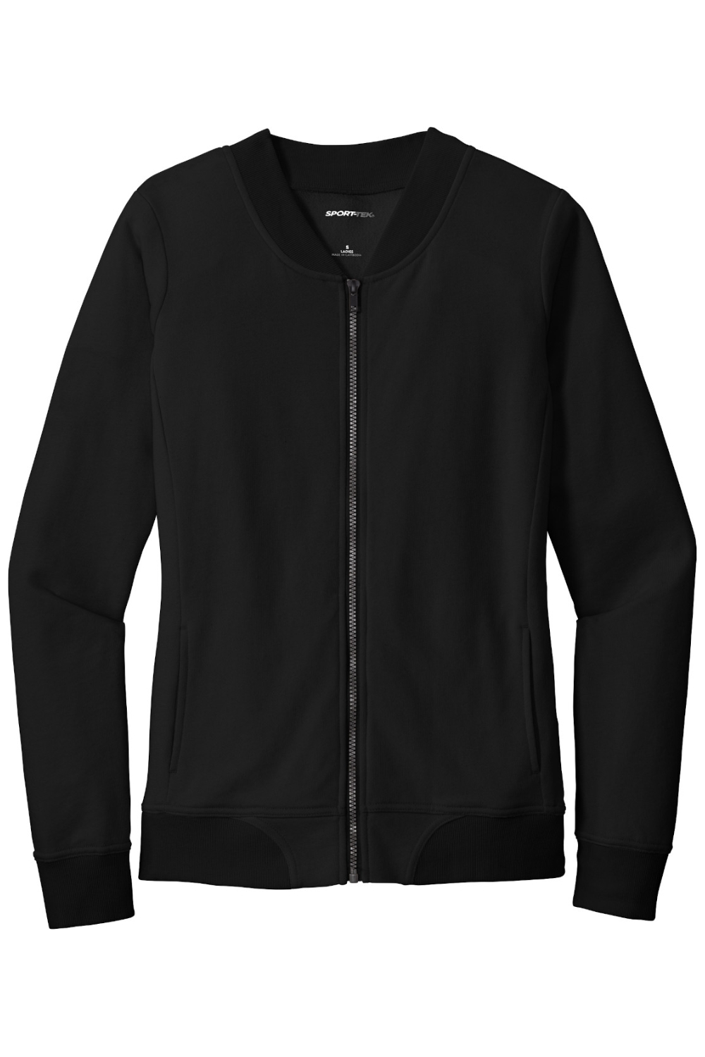 Sport-Tek Ladies Lightweight French Terry Bomber-Sport-Tek