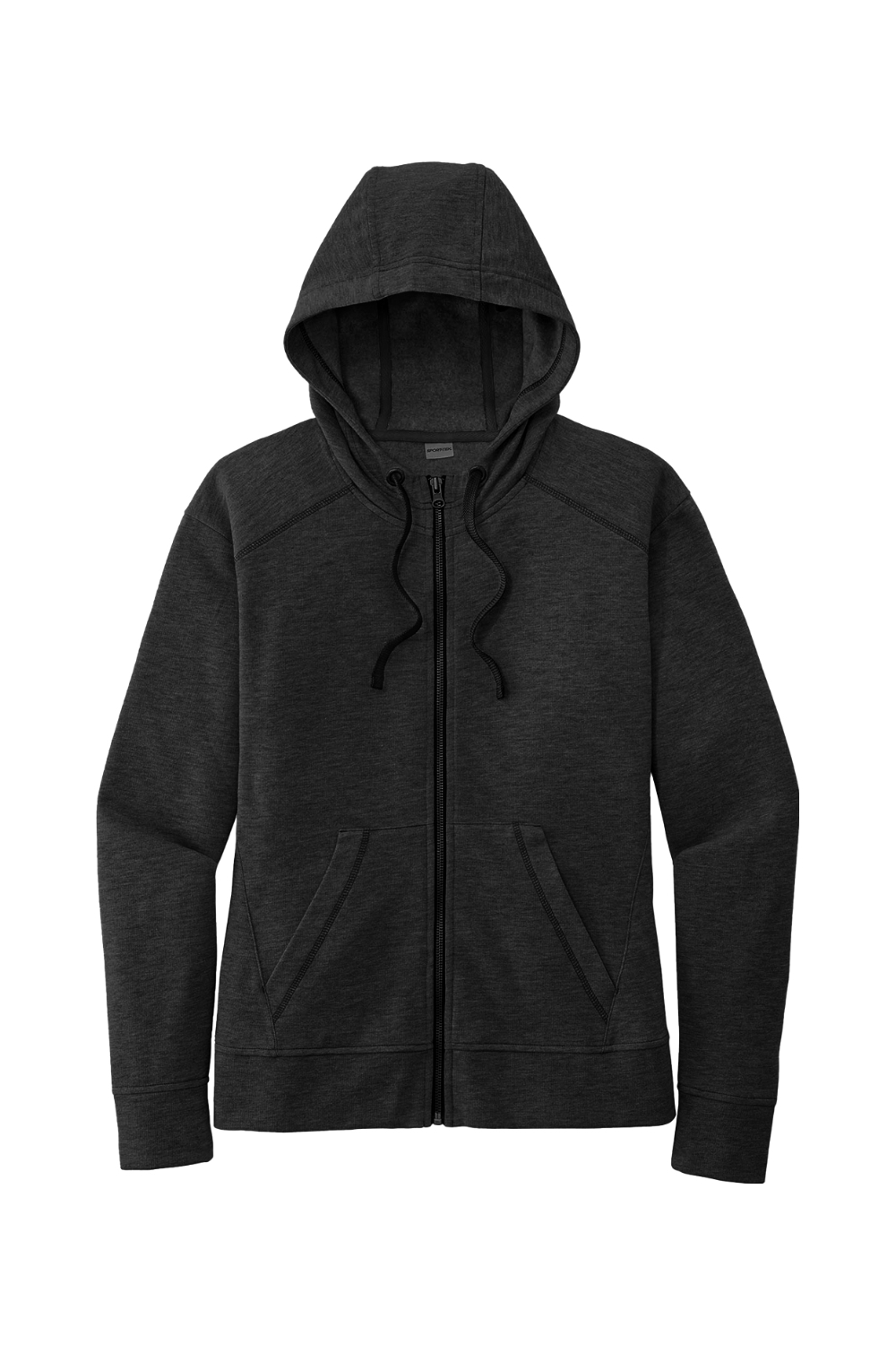 Sport-Tek Ladies PosiCharge Tri-Blend Wicking Fleece Full-Zip Hooded Jacket-Sport-Tek