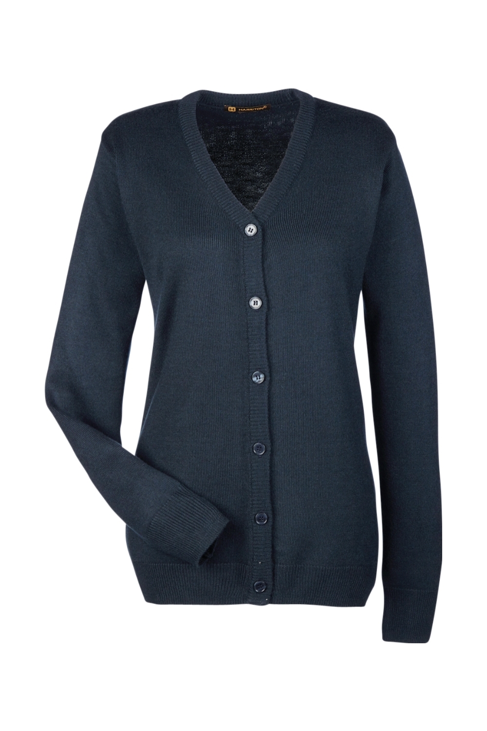 Harriton Ladies Pilbloc V-Neck Button Cardigan Sweater-FulFillEngine