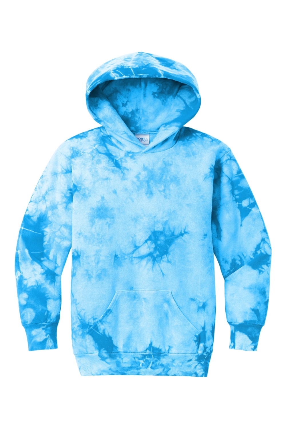 Port & Co Youth Crystal Tie-Dye Pullover Hoodie-Port & Company
