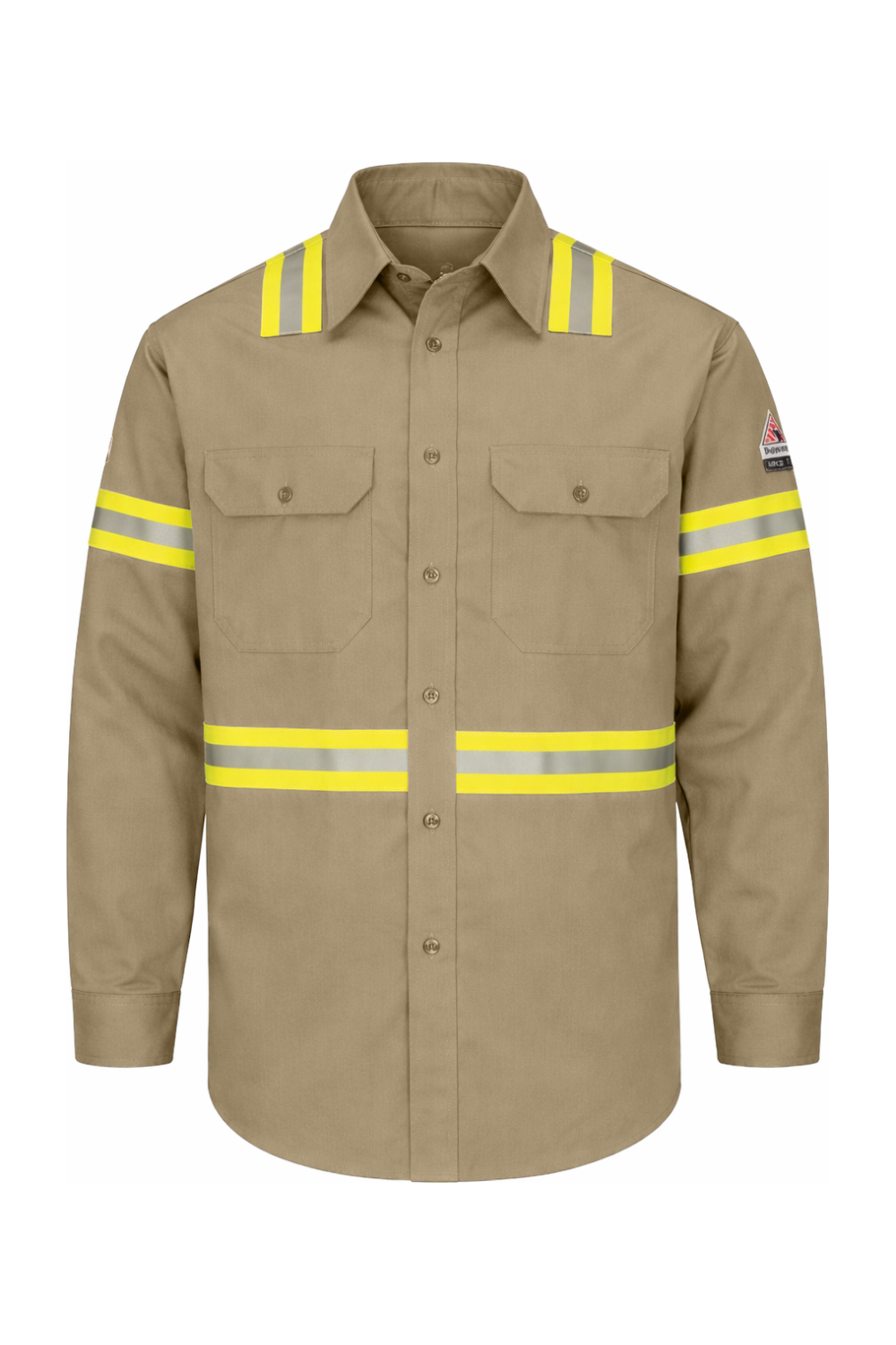 Drop Ship Bulwark Men‘s Enhanced Visibility Uniform Shirt-Bulwark