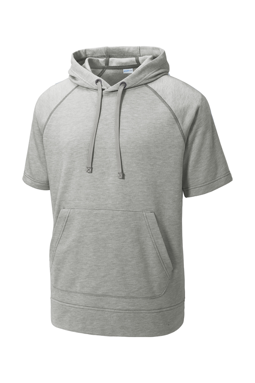 Sport-Tek PosiCharge Tri-Blend Wicking Fleece Short Sleeve Hooded Pullover-Sport-Tek