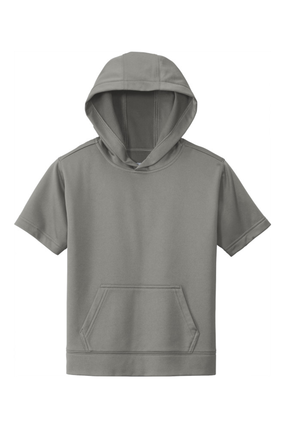 Sport-Tek Youth Sport-Wick Fleece Short Sleeve Hooded Pullover-Sport-Tek