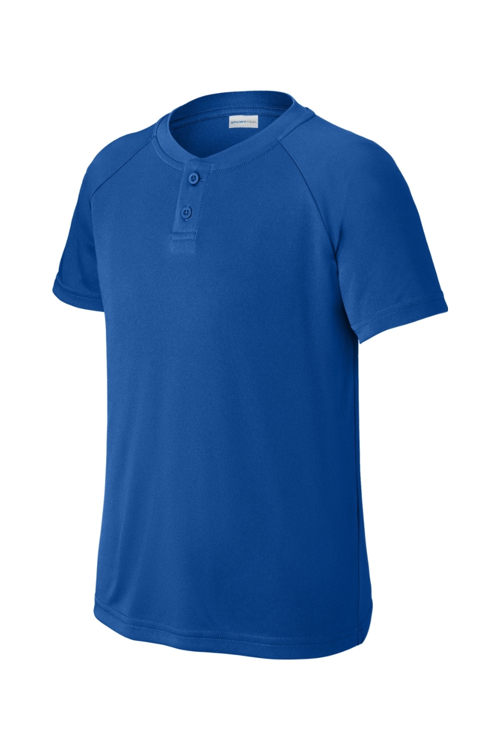 Sport-Tek Youth PosiCharge Competitor 2-Button Henley-Sport-Tek