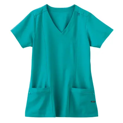 Jockey scrubs 2306 Ladies Curves Ahead Mock Wrap Top- Shop Now!