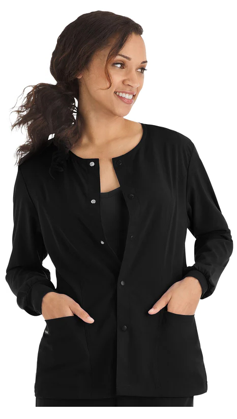 2356 Jockey Ladies Scrubs Jacket in Black - Order yours today!