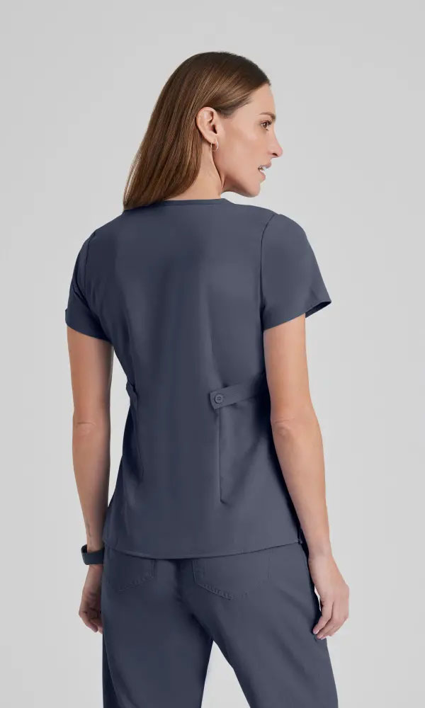 4153 Classic Riley Scrub Top - Back View