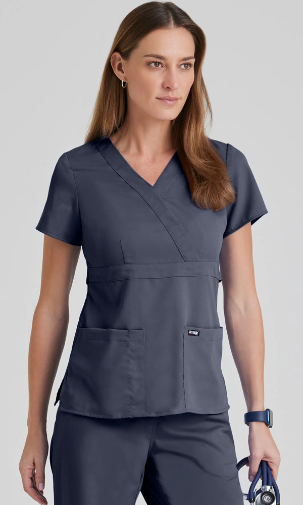 4153 Classic Riley Scrub Top - Zoom Front View