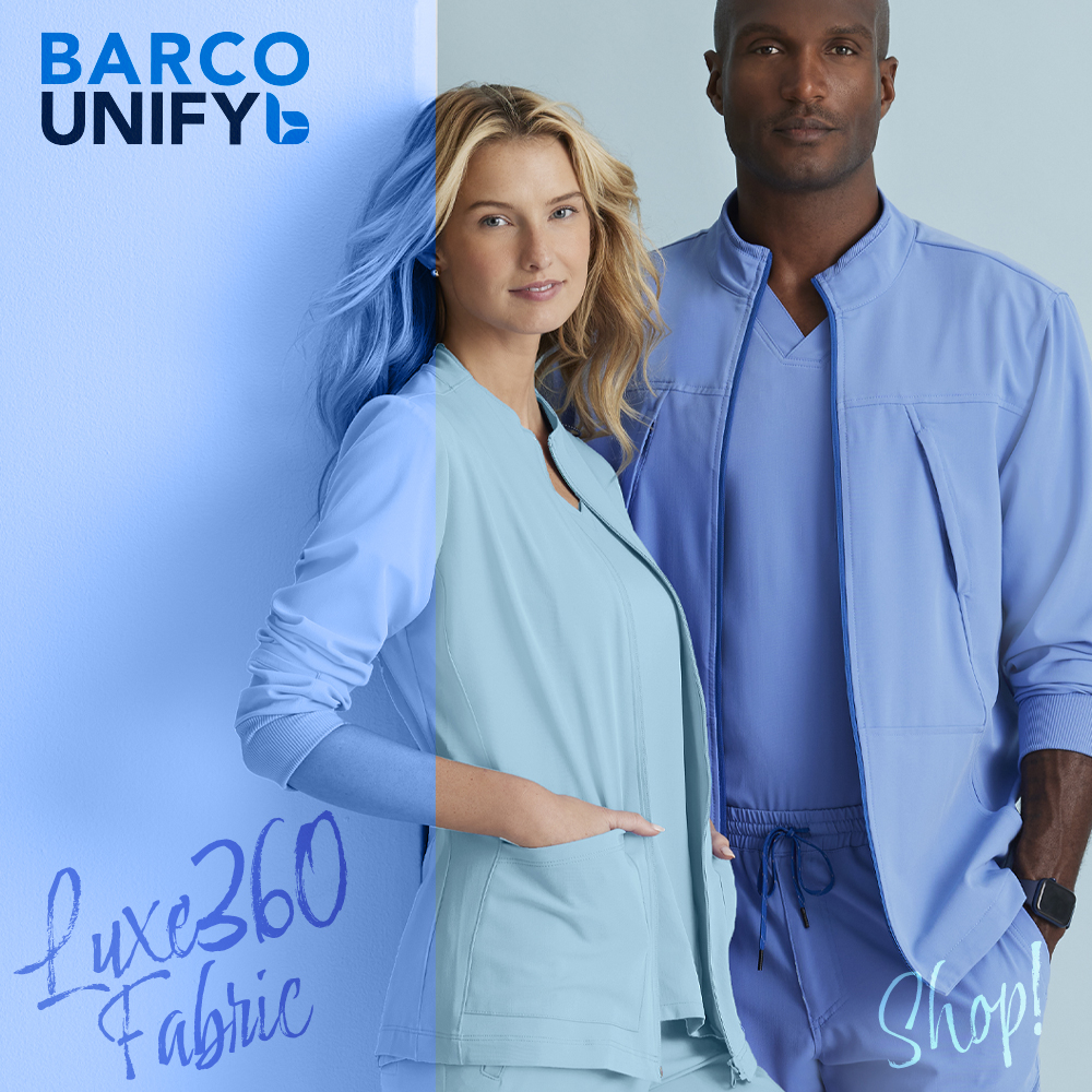 BARCO UNIFY MEDICAL SCRUBS IN LUXE 360 FABRIC