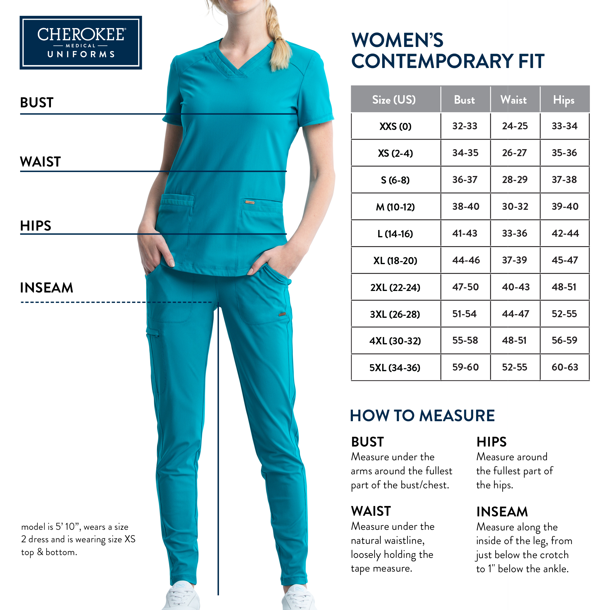 Inspira Flex IP042A NEW Natural Rise Hybrid Hem Jogger Scrub Pant with Interior Elastic Waist and Drawstring - Antimicrobial