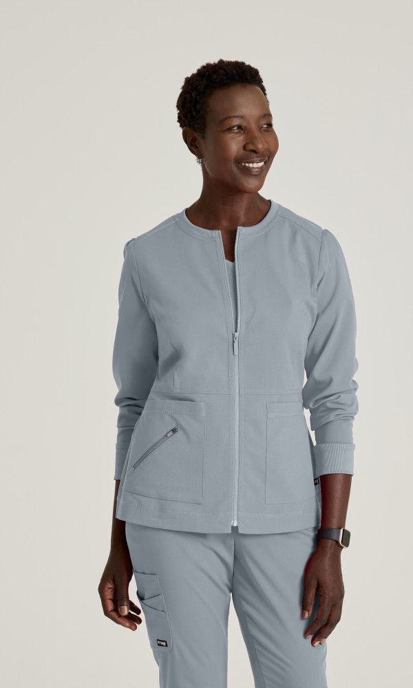 Greys Anatomy GRSW017 Spandex Stretch NEW Millie Zip Front Scrub Jacket