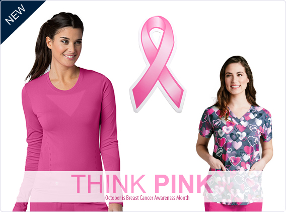 breast cancer awarenss scrubs, medical accessories, hosiery socks, etc