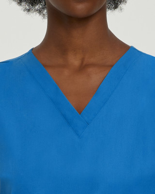 Landau 8219 Scrub top alt view v-neck design