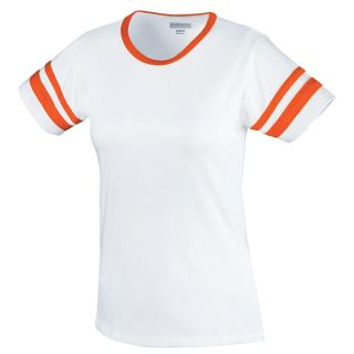 Girls Cotton/Spandex Camp Tee-Augusta Sportswear