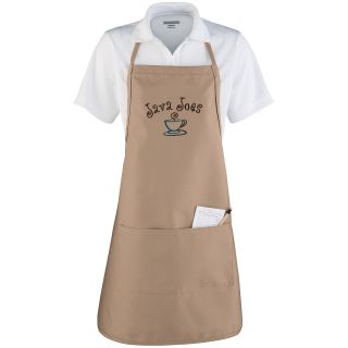 Apron With Adjustable Neck Loop And Waist Ties-Augusta Sportswear