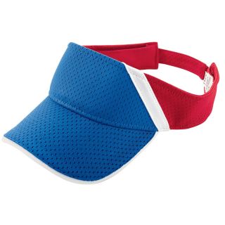 Athletic Mesh And Dazzle Stripe Visor - Youth-Augusta Sportswear