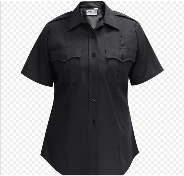 Justice 75% Poly/25% Wool Women‘S Short Sleeve Shirt-Flying Cross
