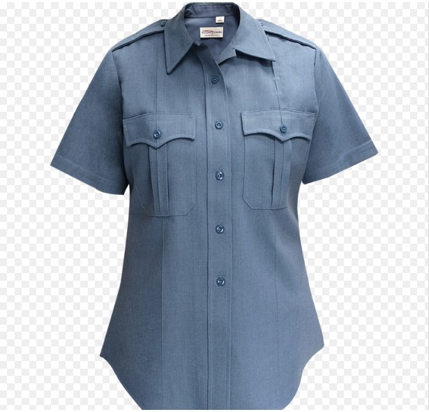 Duro Poplin 65&#37; Poly/35&#37; Cotton Women&#39;S Short Sleeve Shirt-Flying Cross