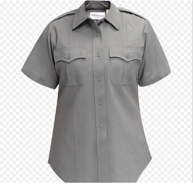 Command 100% Polyester Women‘S Short Sleeve Shirt-Flying Cross
