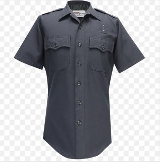 Male S/S Lapd Navy Shirt 100&#37;wool-Flying Cross