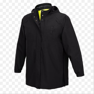 Black And Yellow Dutyguard Rt Reversible Rain Jacket-Flying Cross