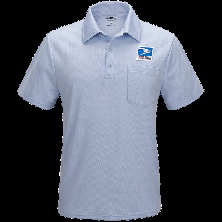 USPS Letter Carrier 100% Poly Male Ss Performance Polo Shirt-Flying Cross Postal Uniforms