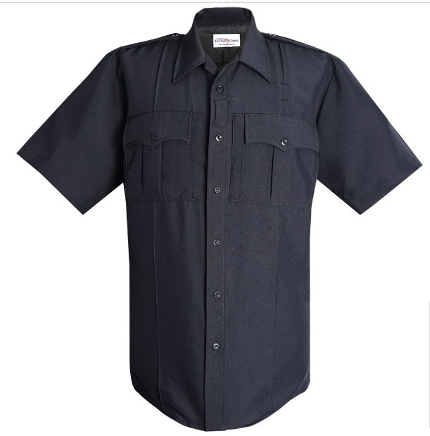 Power Stretch Justice 75% Poly/25% Wool Men‘S Ss Shirt w/Zip-Flying Cross